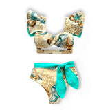 Ruffles Bandage Bikini Set