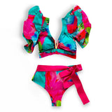 Ruffles Bandage Bikini Set