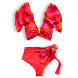 Ruffles Bandage Bikini Set