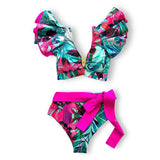 Ruffles Bandage Bikini Set