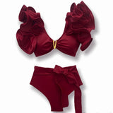 Ruffles Bandage Bikini Set
